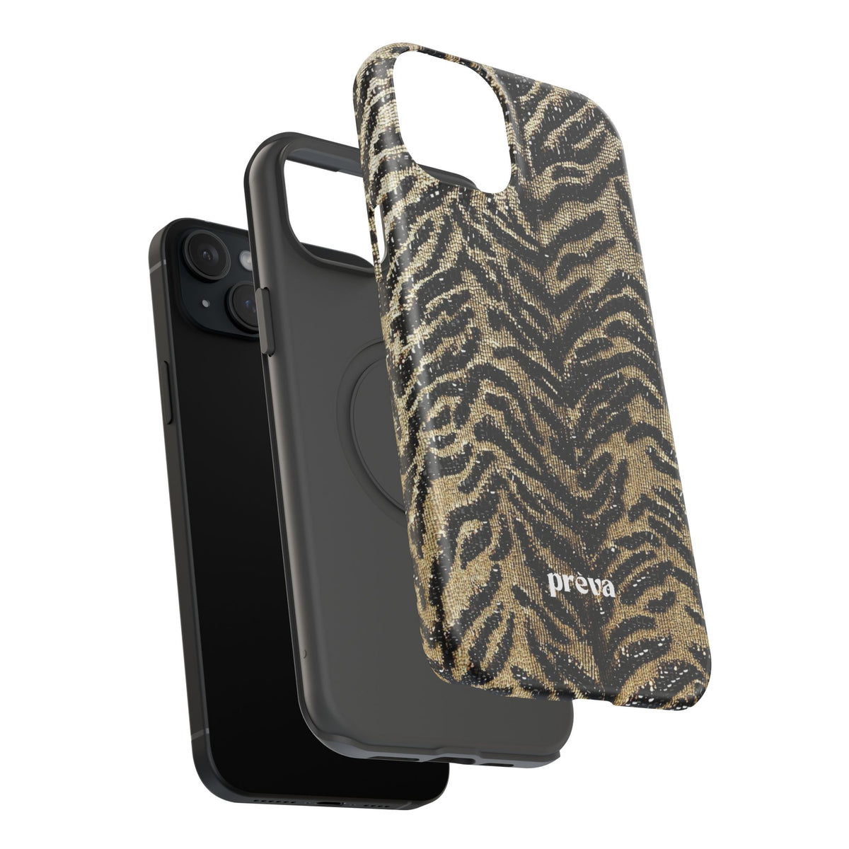 Phone Case — Impact‑Resistant Tiger Print Rug Texture