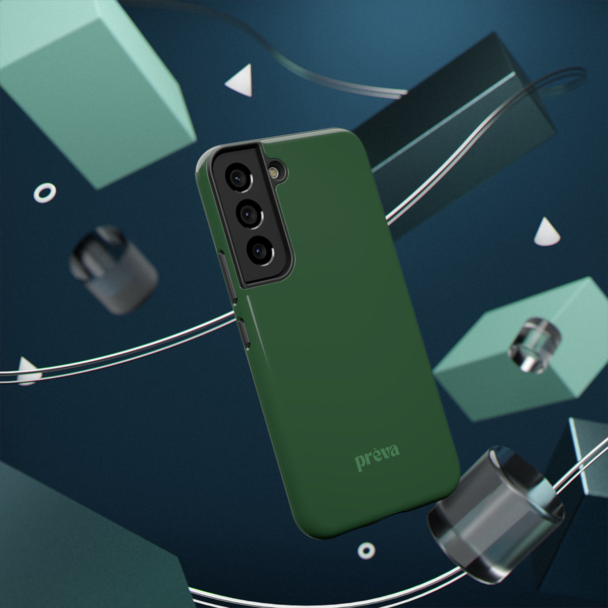 Impact-Resistant Phone Case — Forest Green Slim Armor