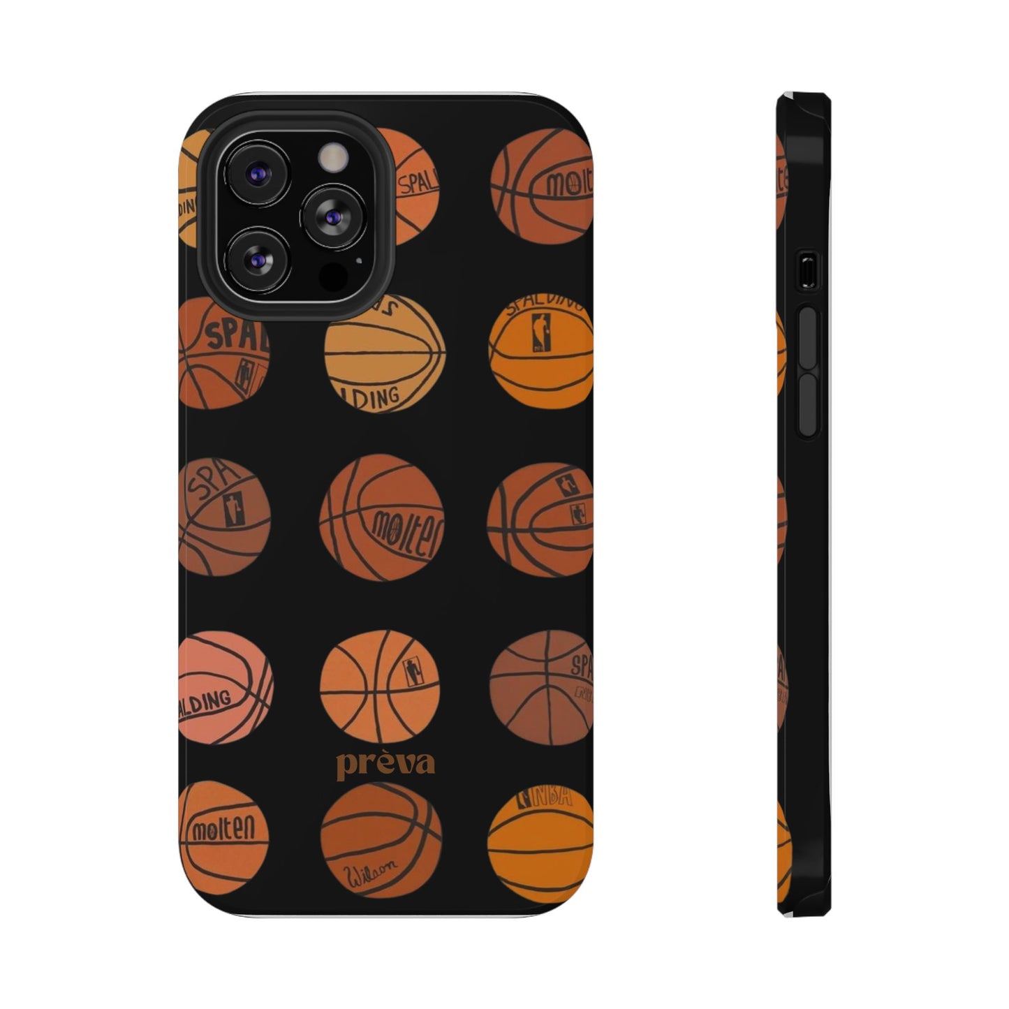 Black Basketball Phone Case