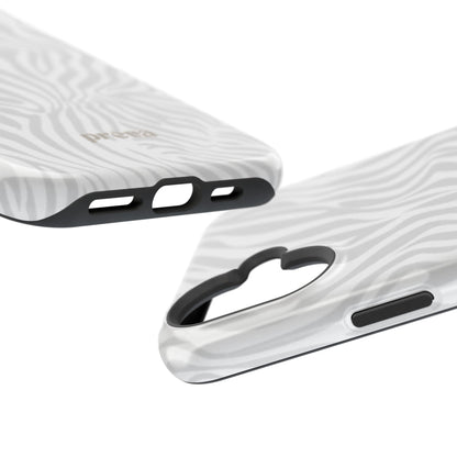 Zebra White Wave Phone Case