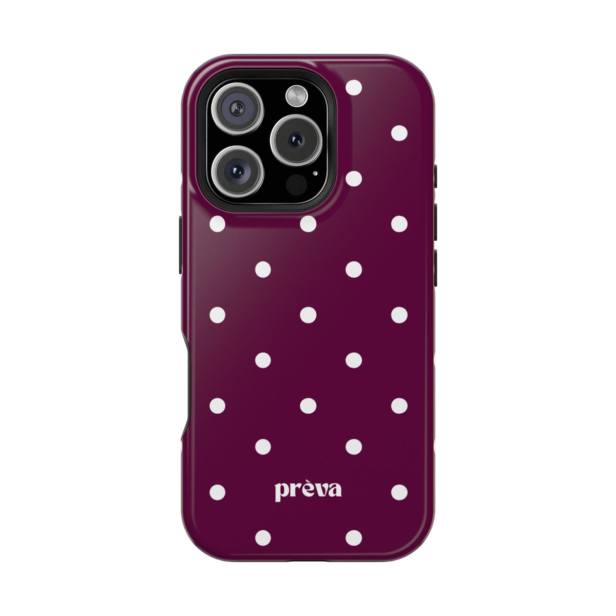 Maroon Polka Dot Phone Case