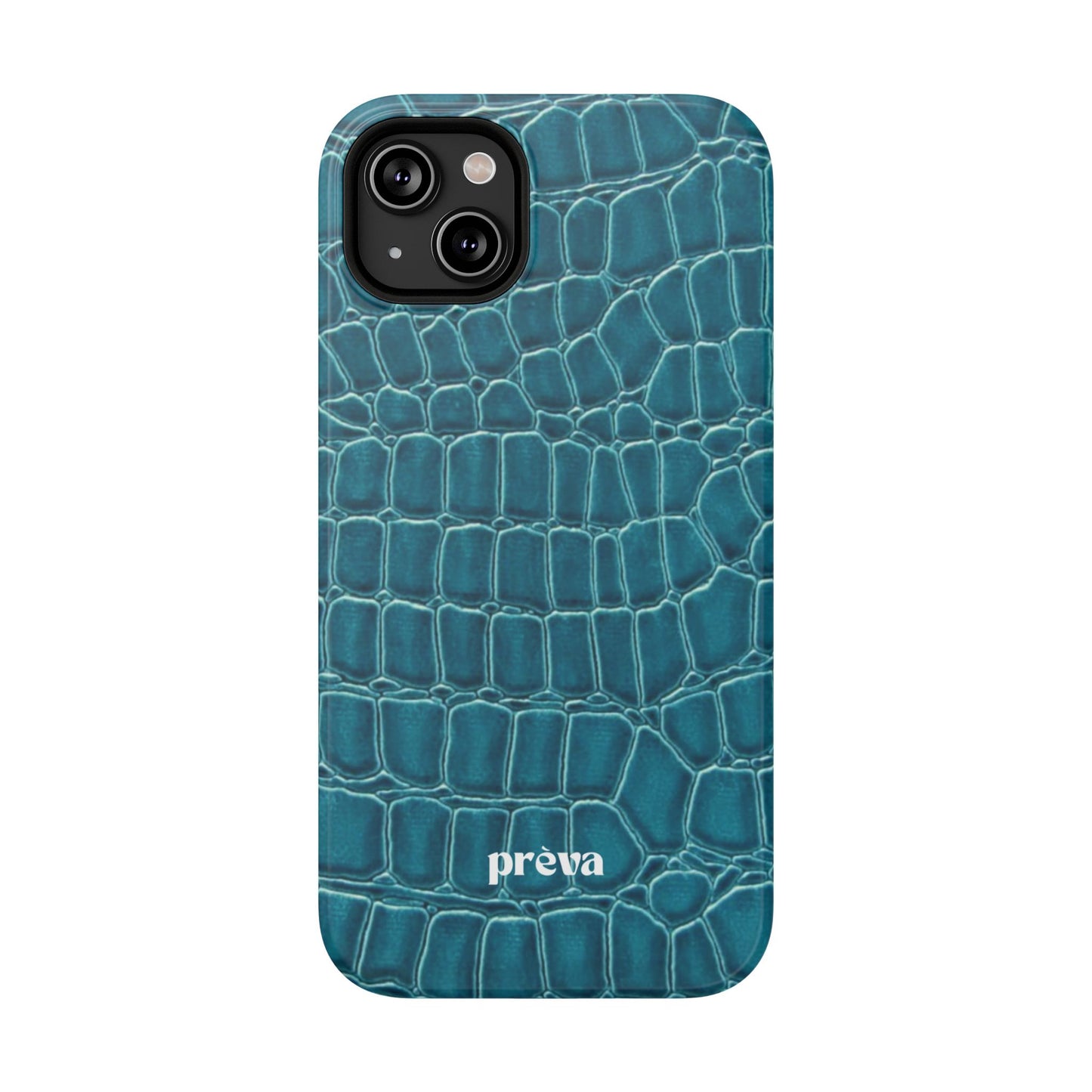 Teal Croc Phone Case