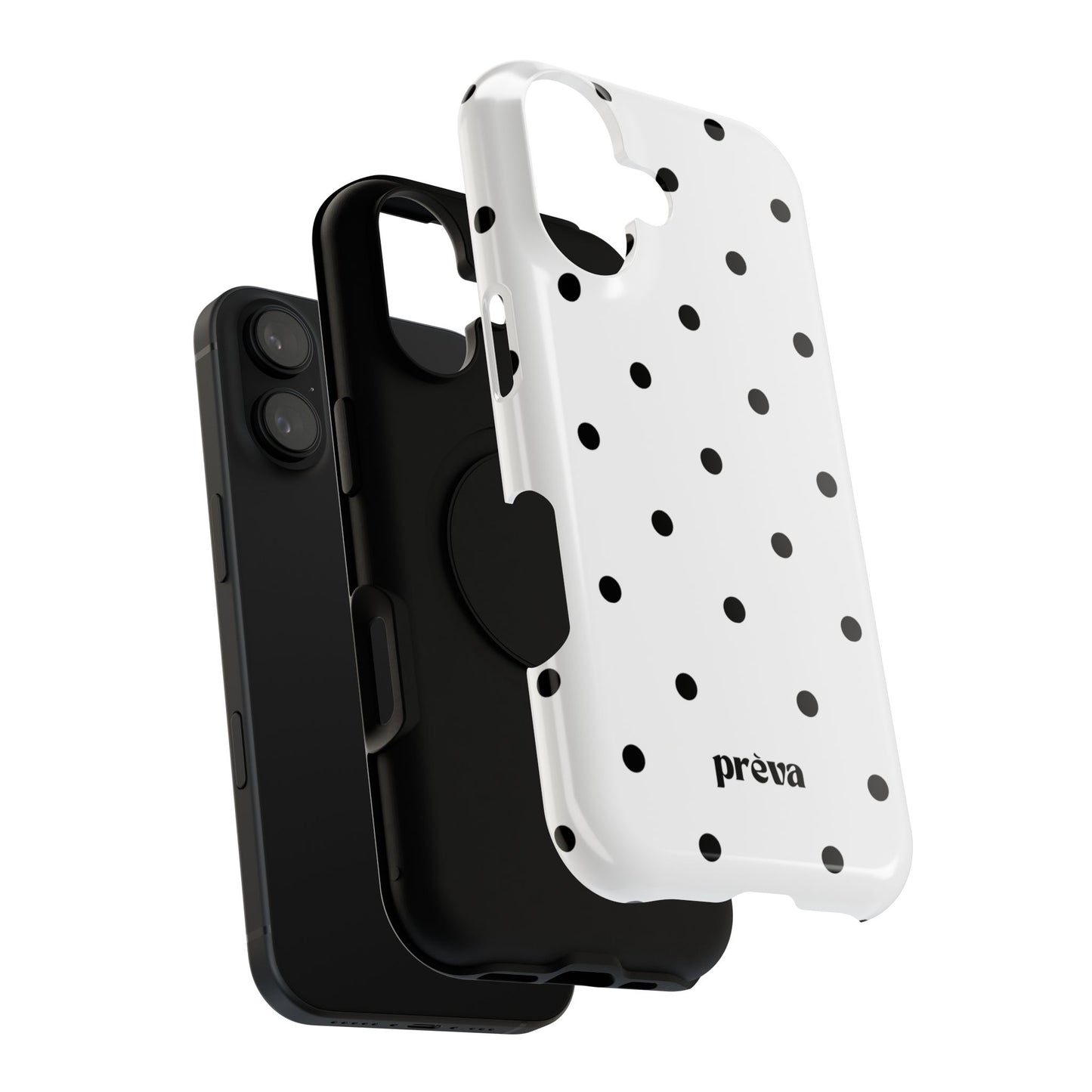 B&W polka dots Phone Case