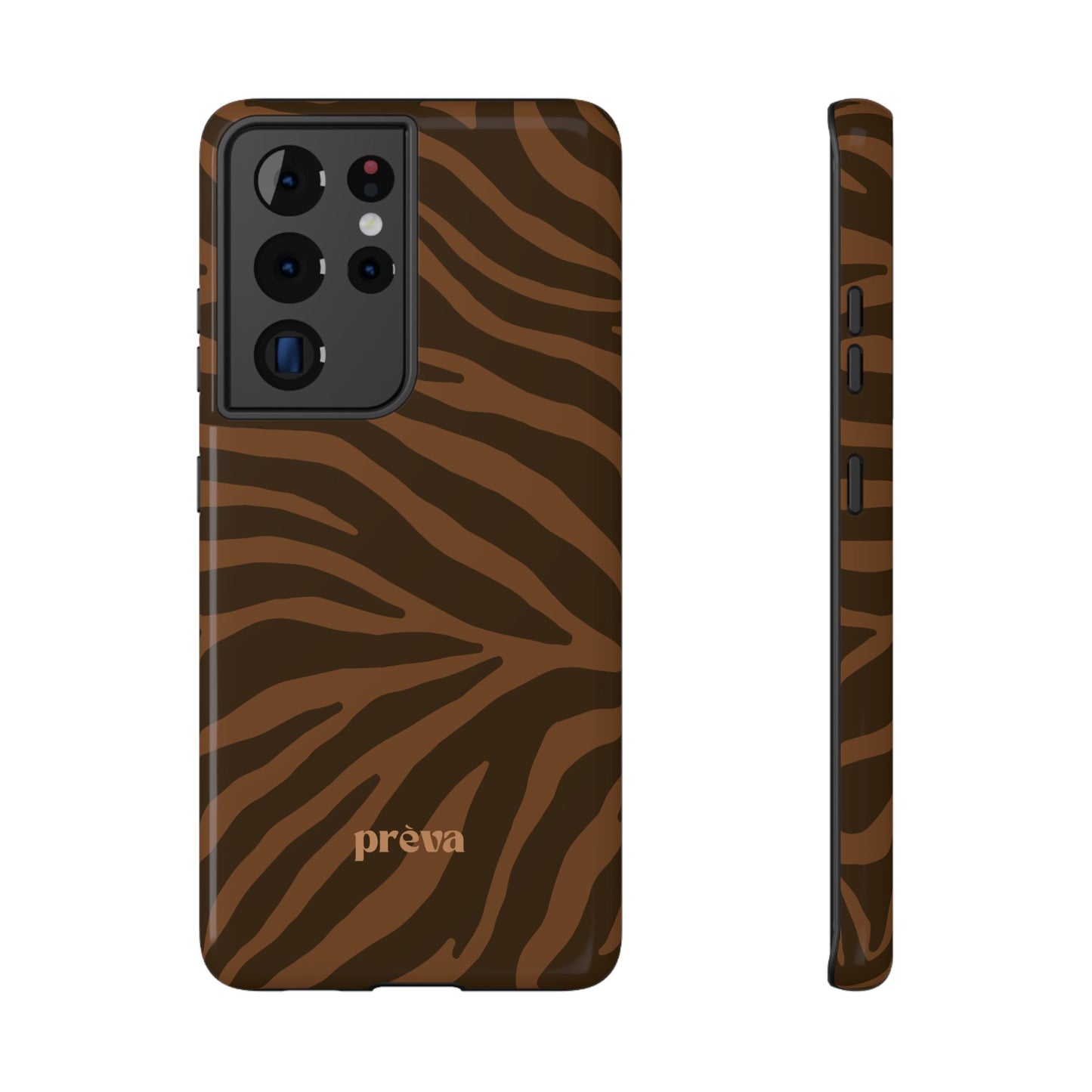 Brown Tiger Stripe Phone Case