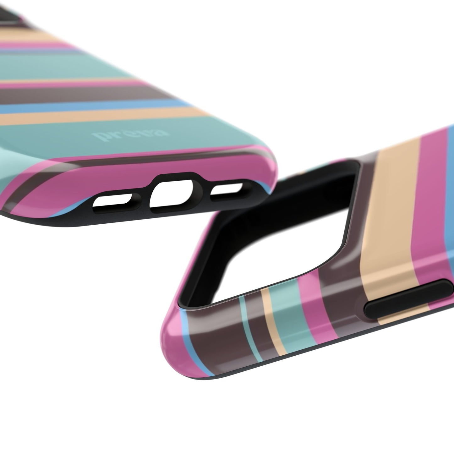 Cocoa Palm Stripes Phone Case