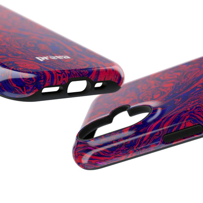 Marbled Red & Purple Phone Case