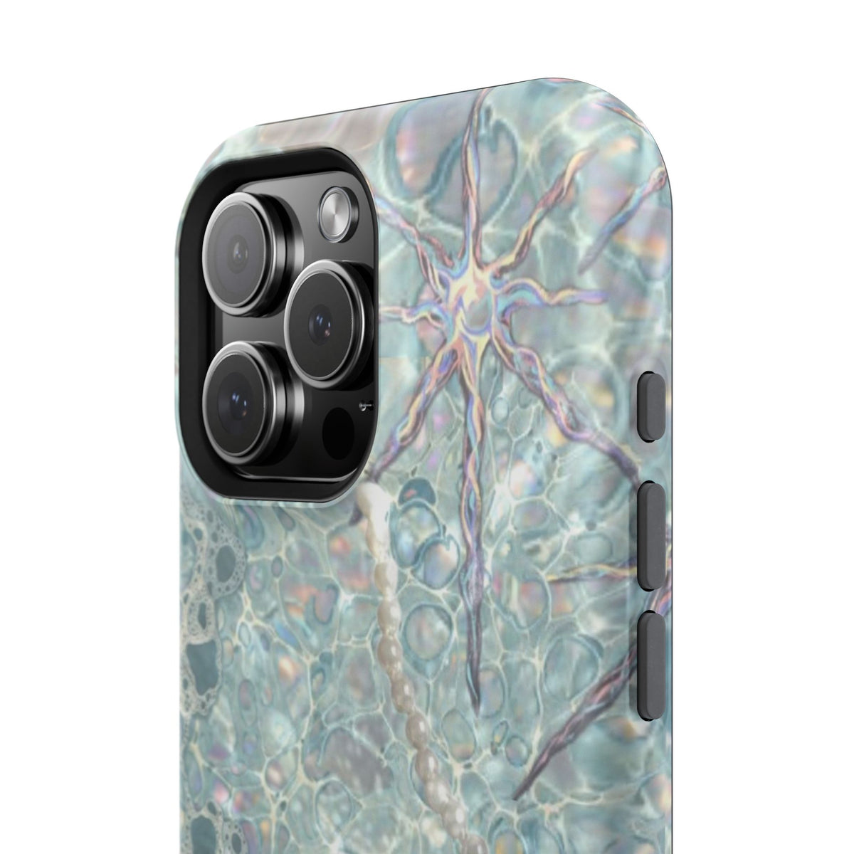 Marbled Seafoam Impact-Resistant Phone Case