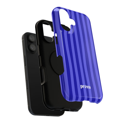 Neon Blue Stripes Phone Case