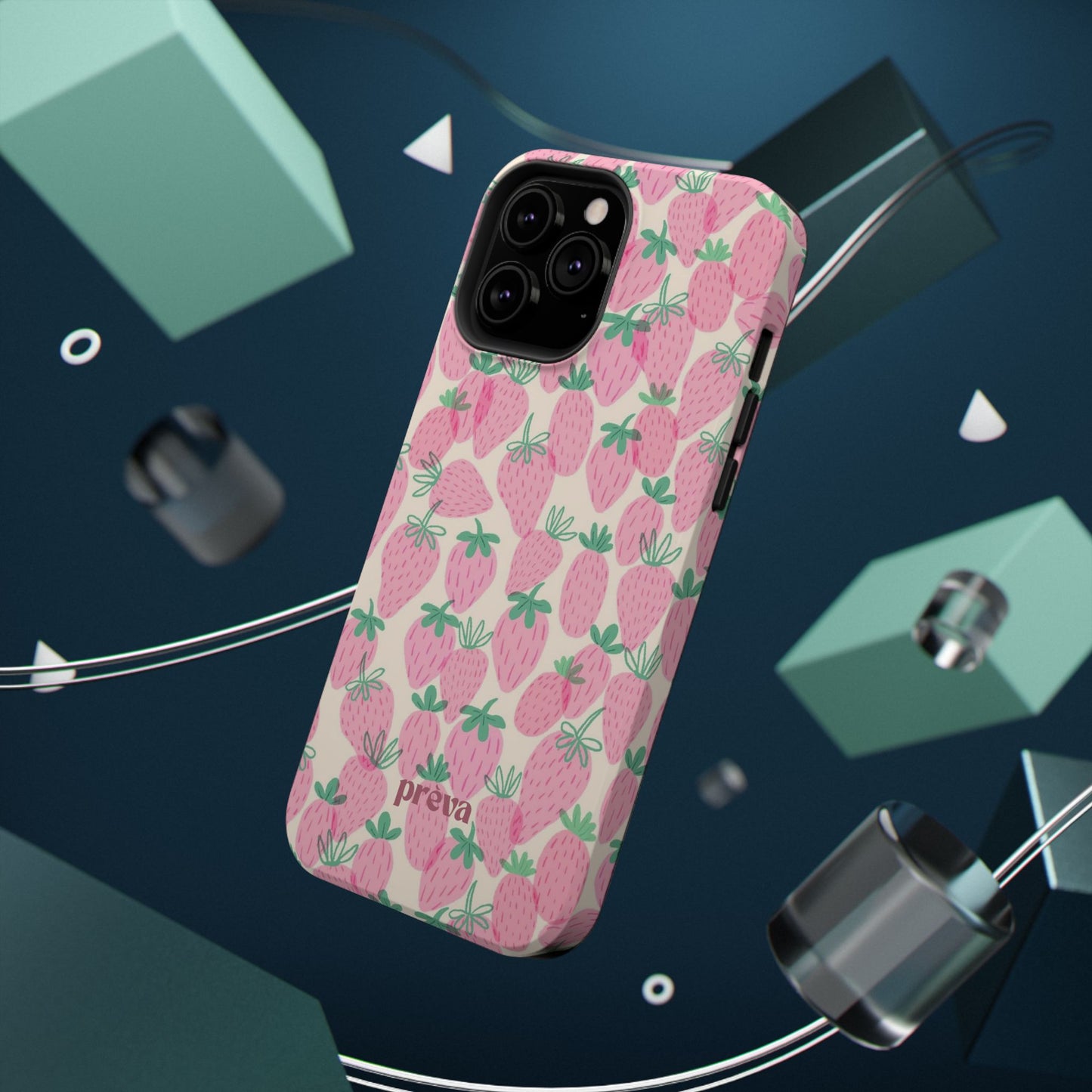 Pink Strawberry Phone Case