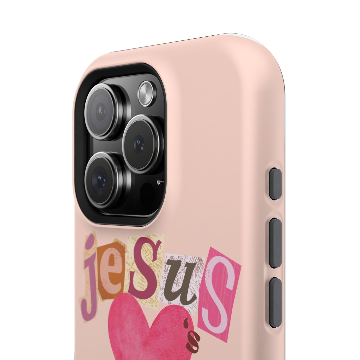 Pink Jesus Loves You Phone Case