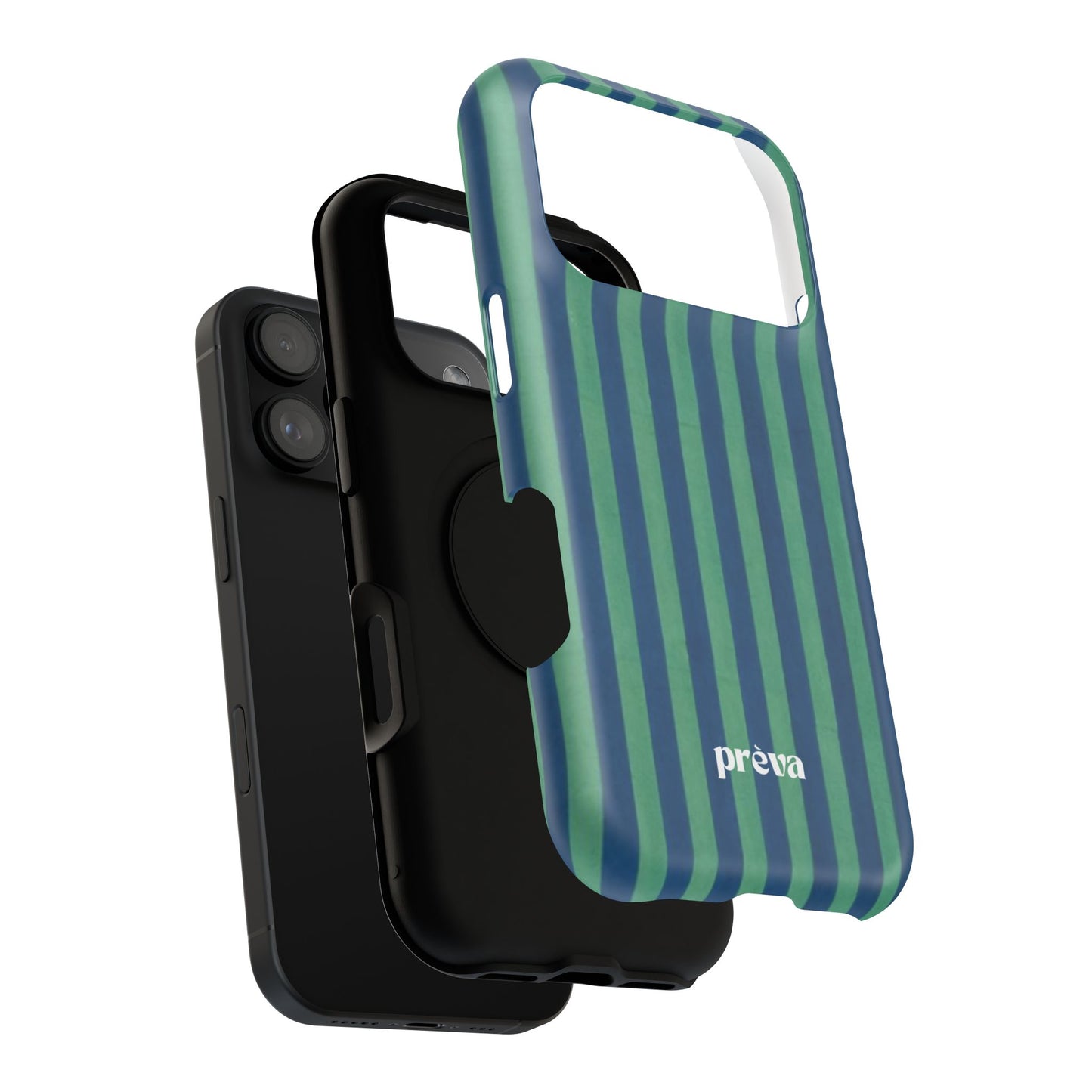 Green & Blue Stripes Phone Case