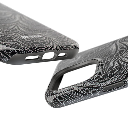 Abstract Midnight Lace Phone Case