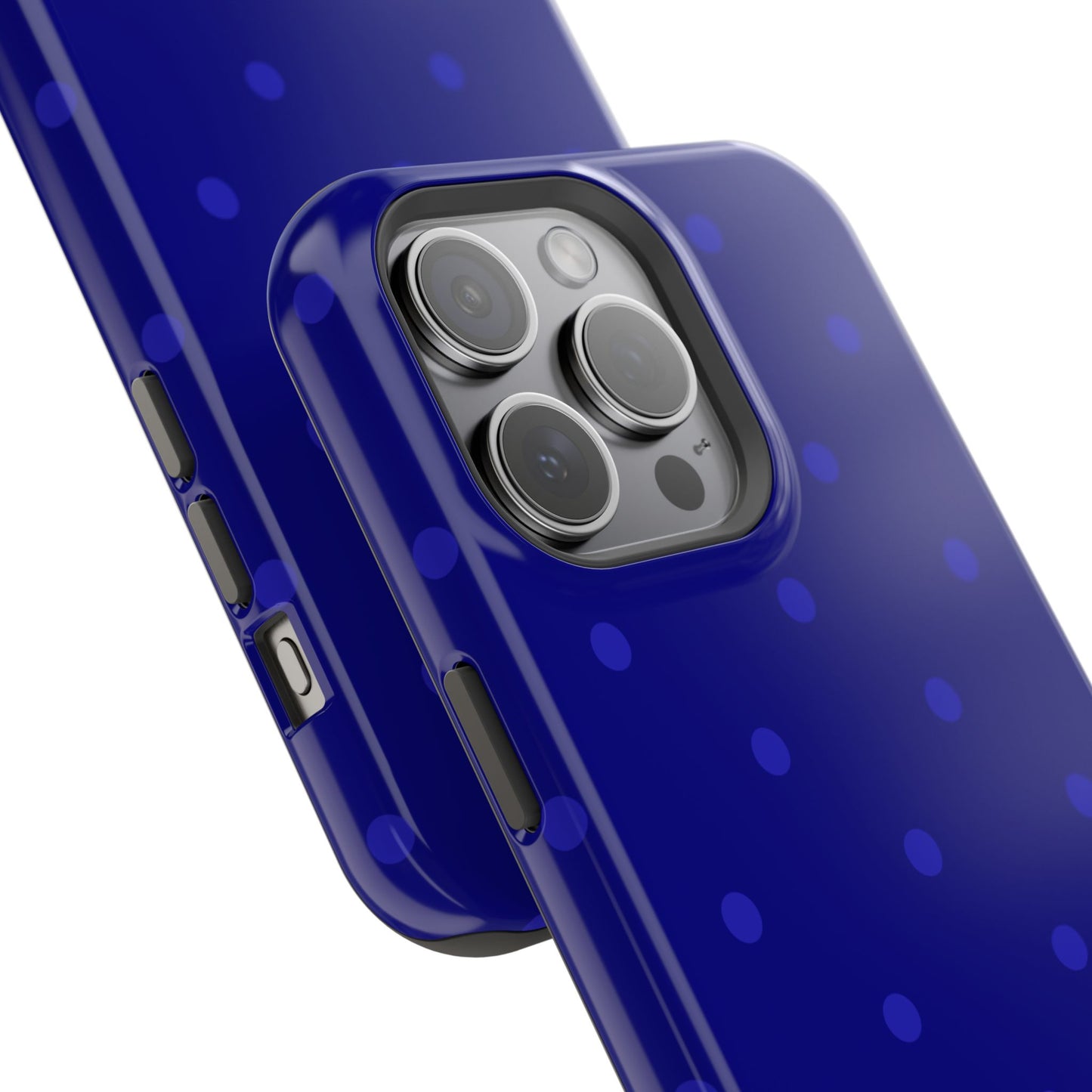 Dark Blue Polka Dots Phone Case
