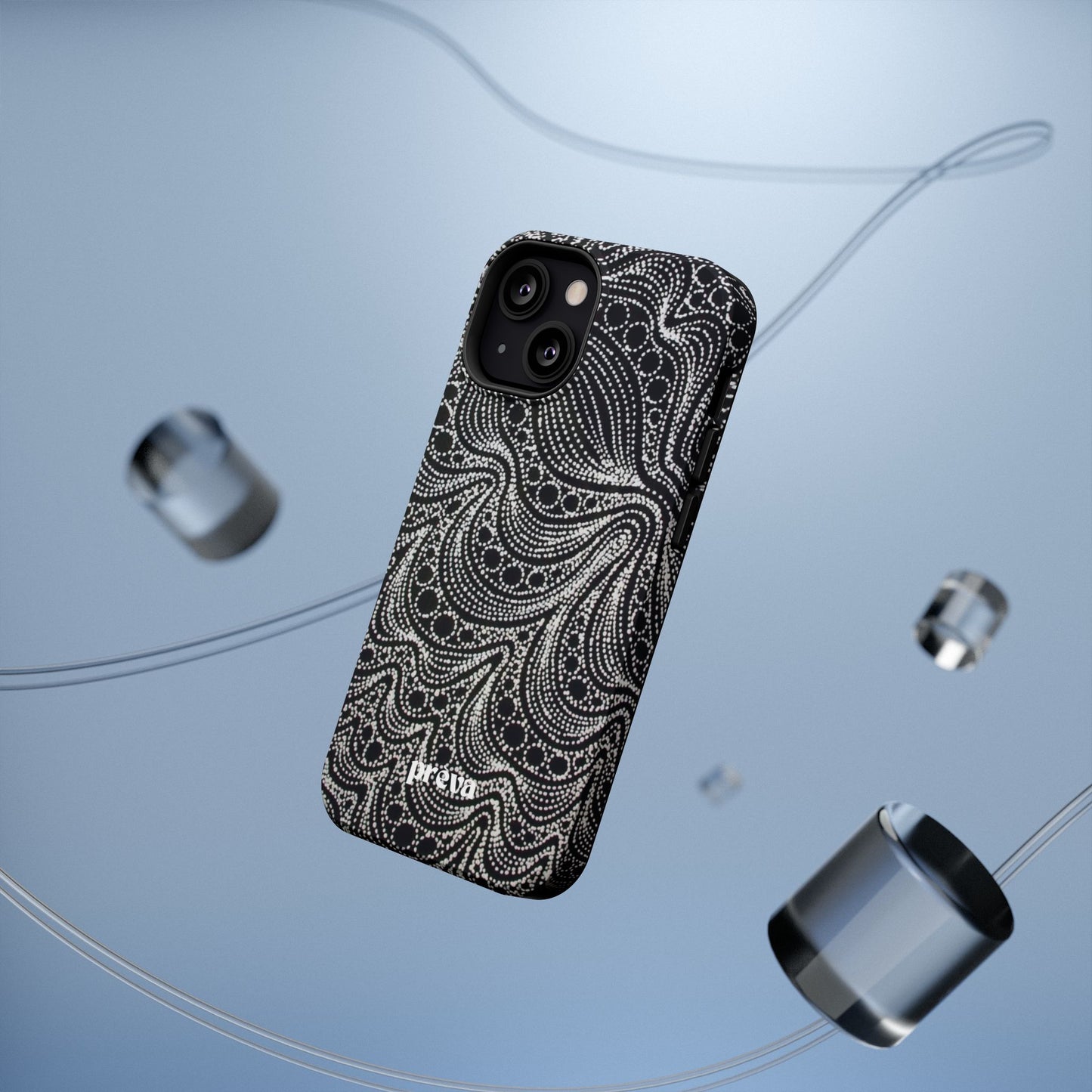 Abstract Midnight Lace Phone Case
