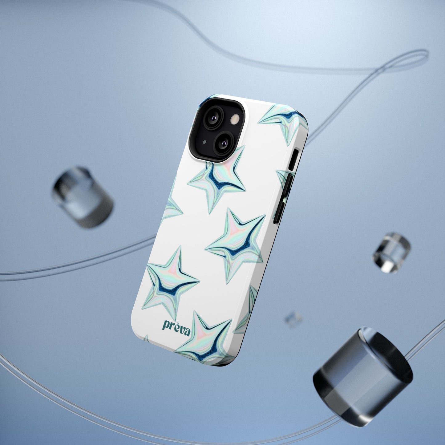 White Starburst Phone Case