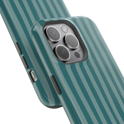 Striped Teal Phone Case