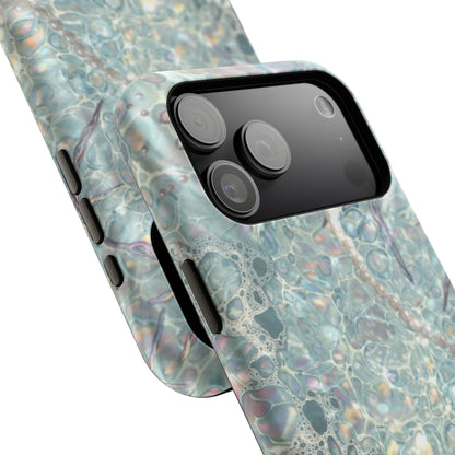 Marbled Seafoam Impact-Resistant Phone Case