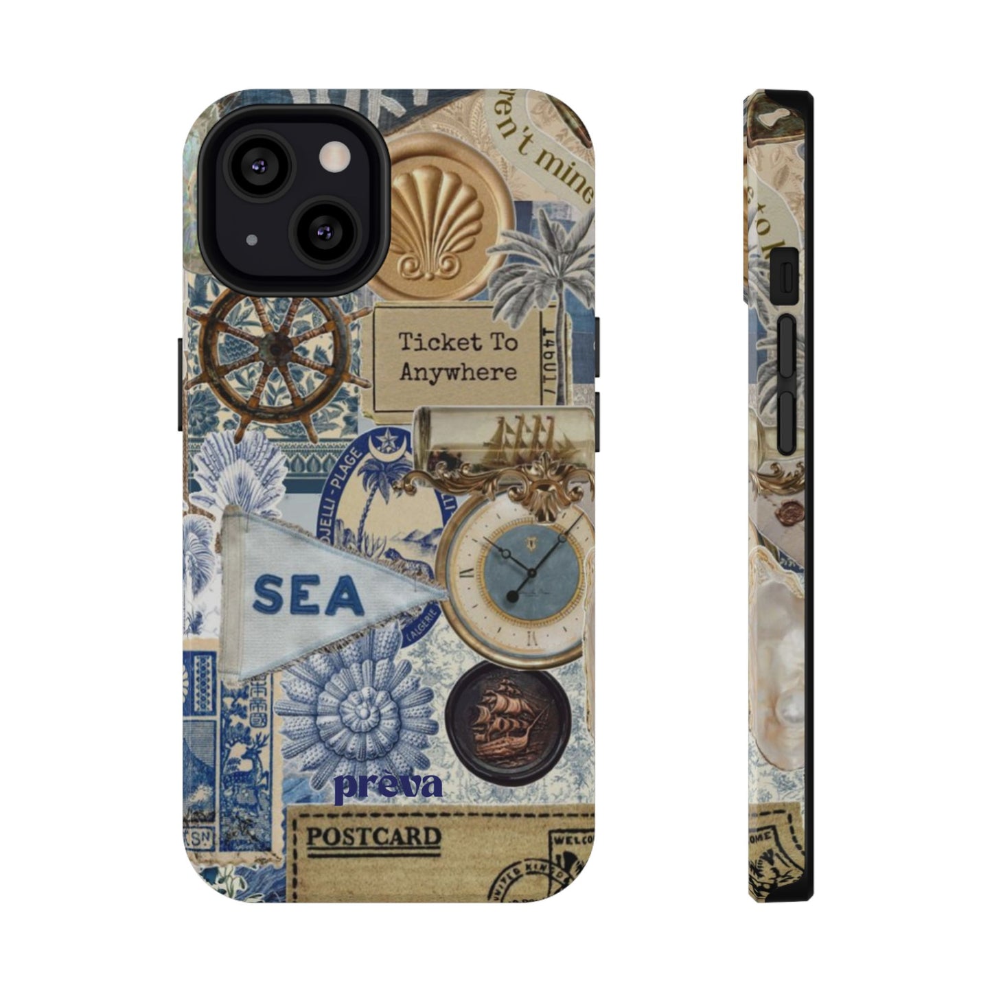 Neutral Travel Collage Phone Case
