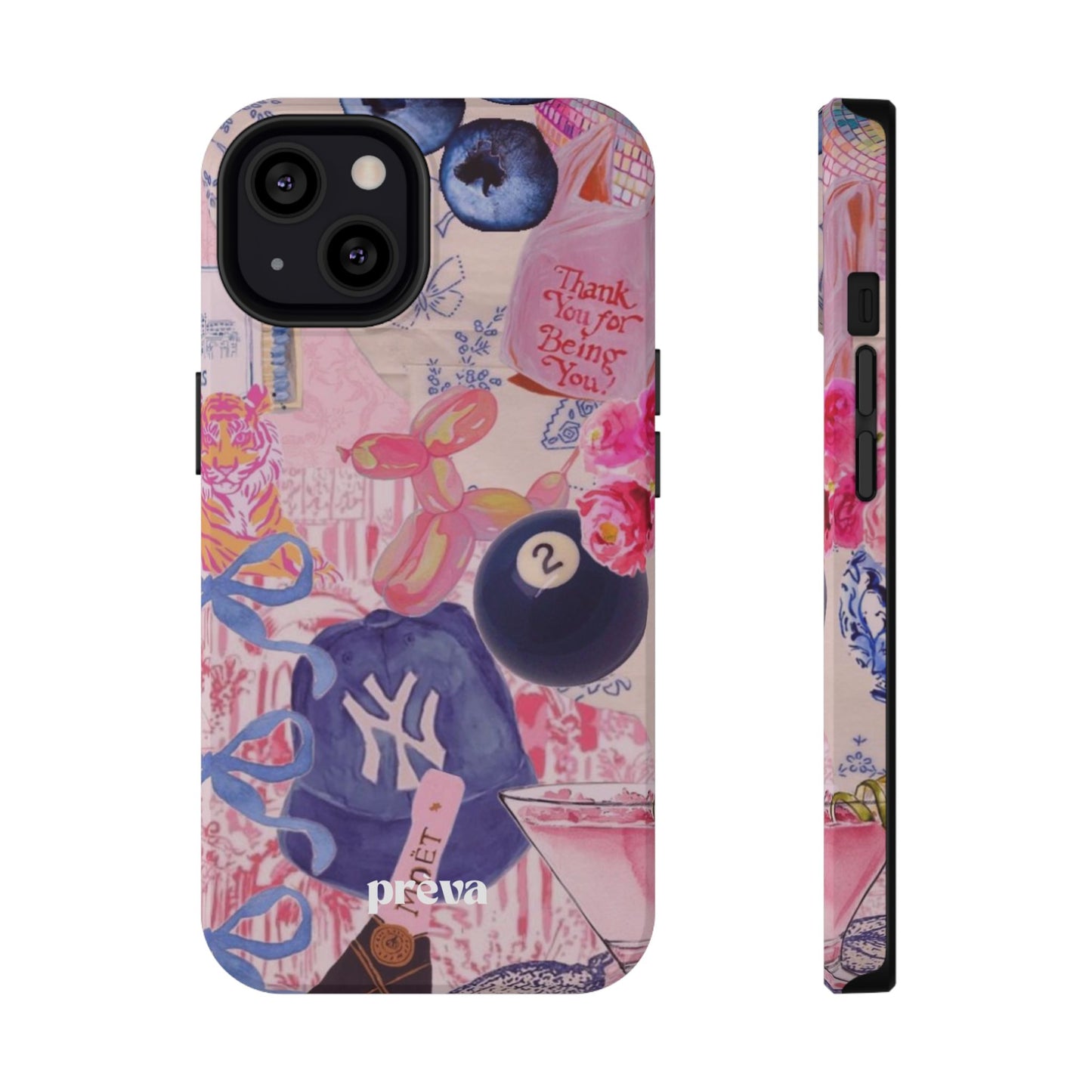 Retro 8 Ball Collage Phone Case