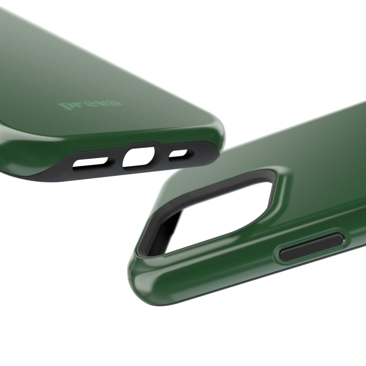 Impact-Resistant Phone Case — Forest Green Slim Armor