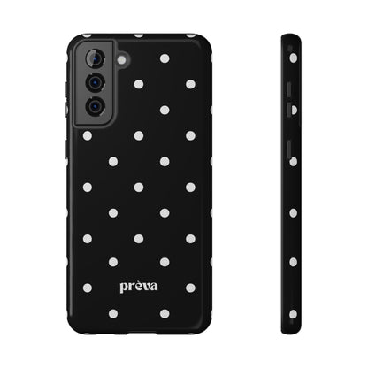 Black with White Polka Dots Phone Case