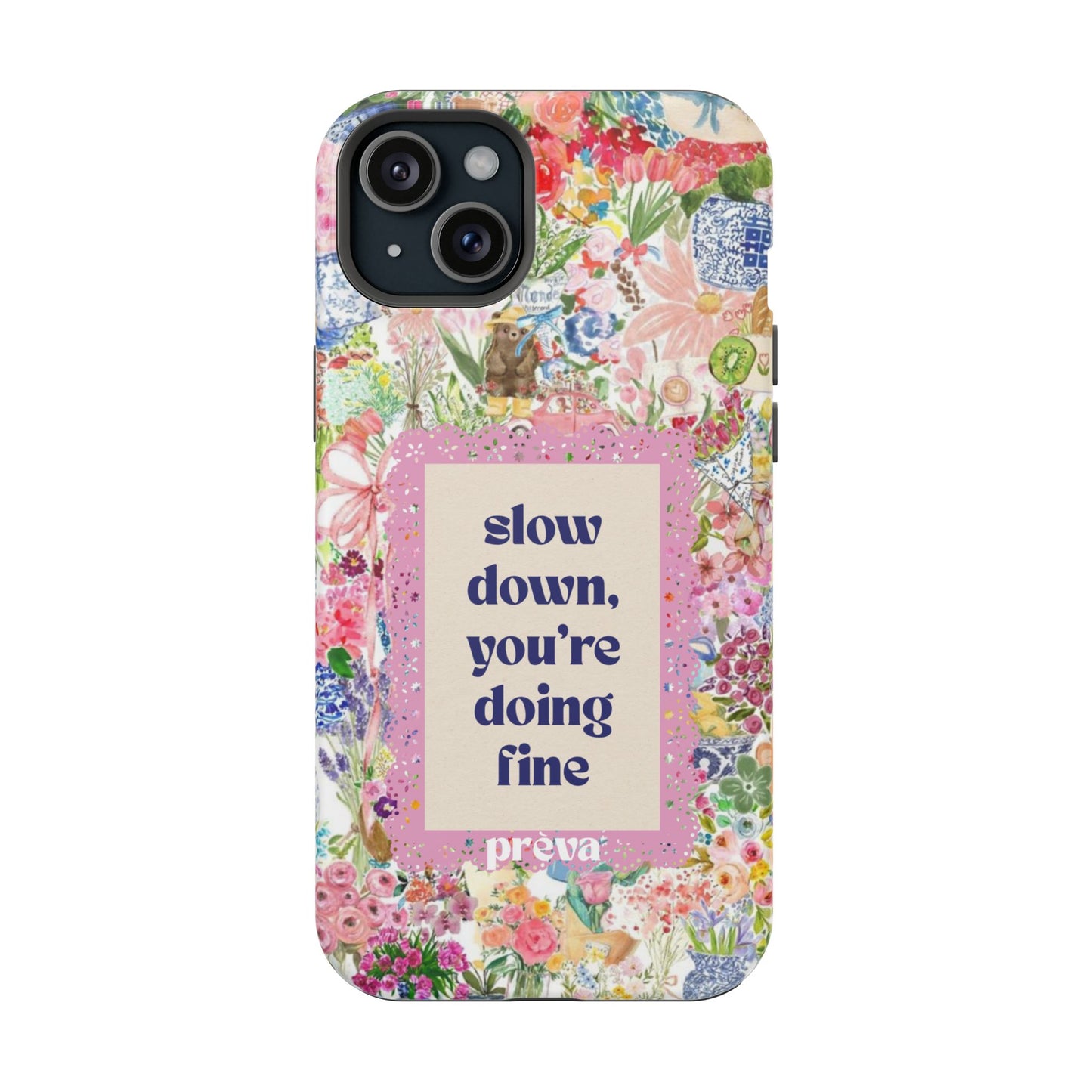 Slow Down Flowers x notsoken Phone Case