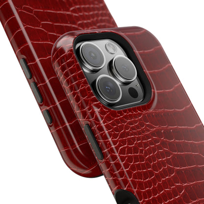 Red Croc Phone Case