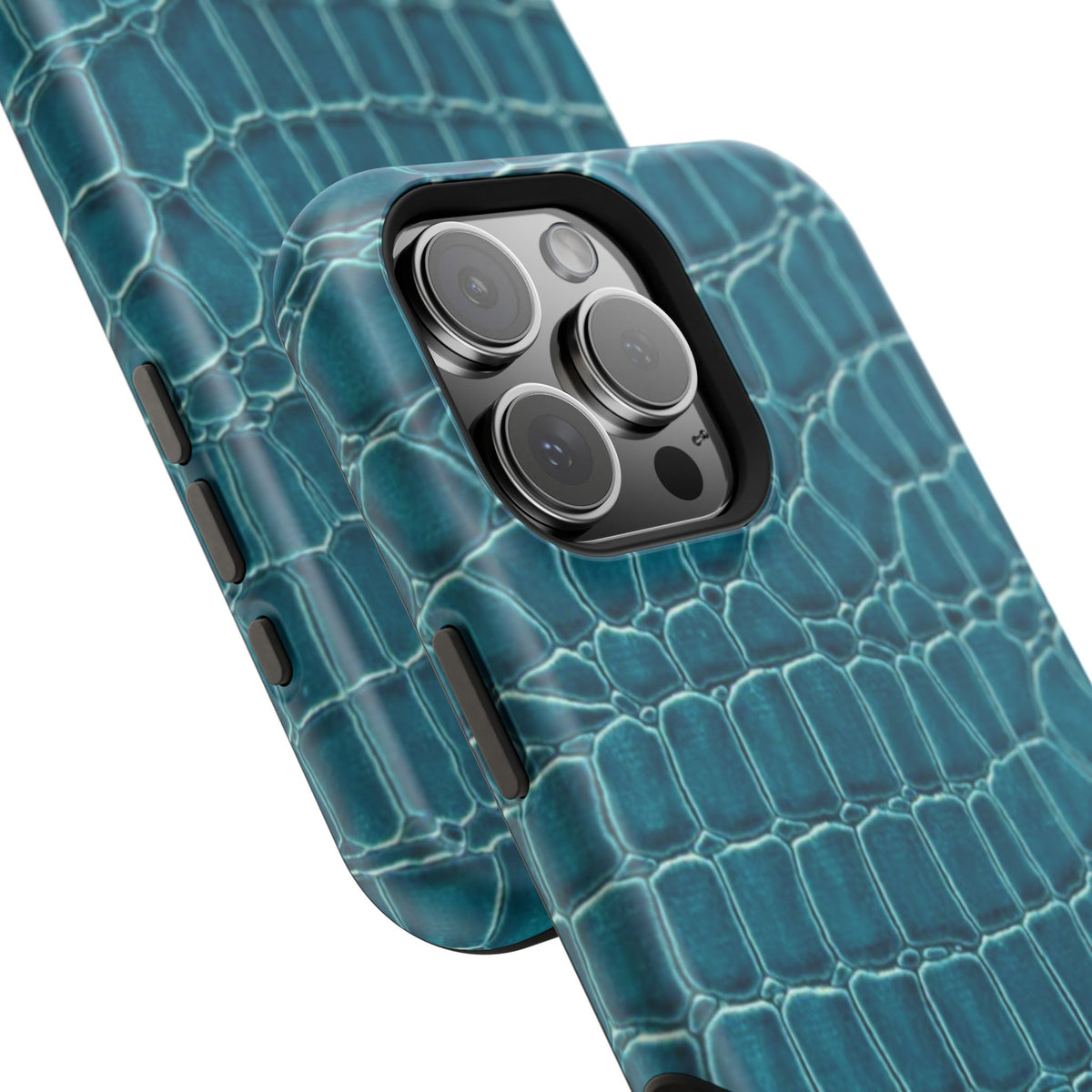 Teal Croc Phone Case