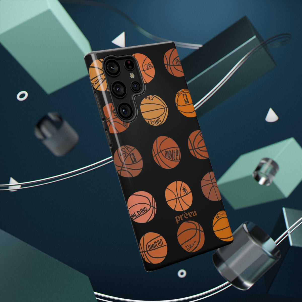 Black Basketball Phone Case