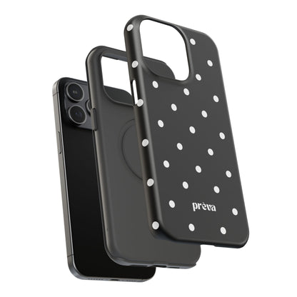 Black with White Polka Dots Phone Case