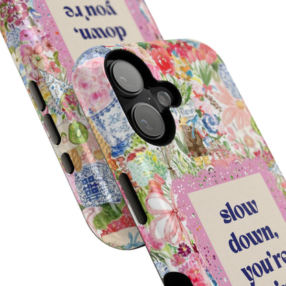 Slow Down Flowers x notsoken Phone Case