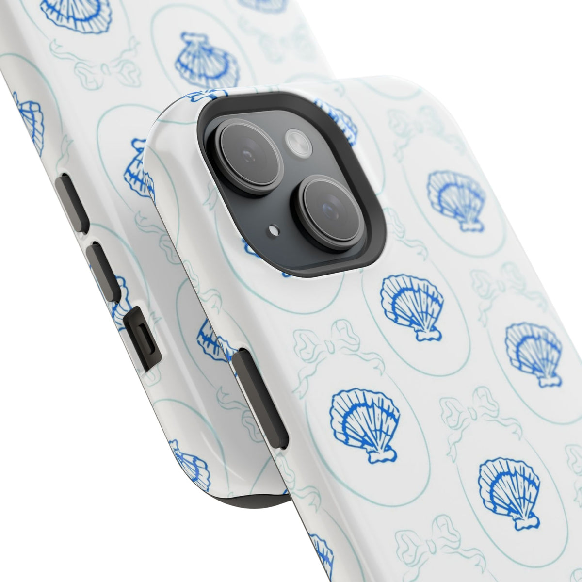Fancy Teal Shell Phone Case