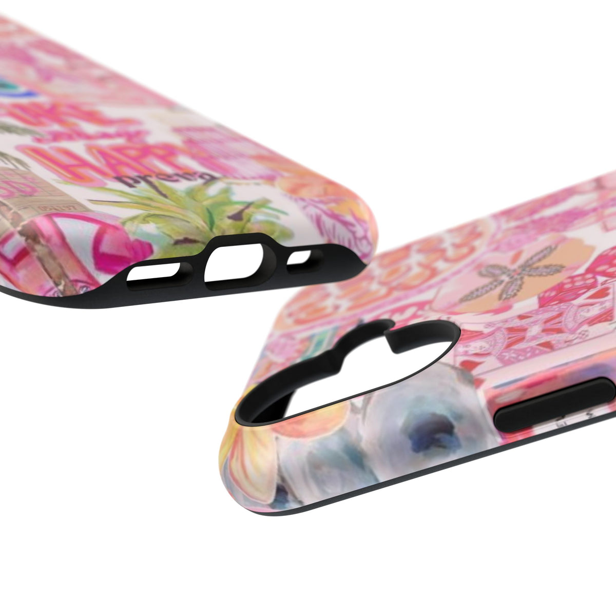 Pink Tropical Collage Phone Case