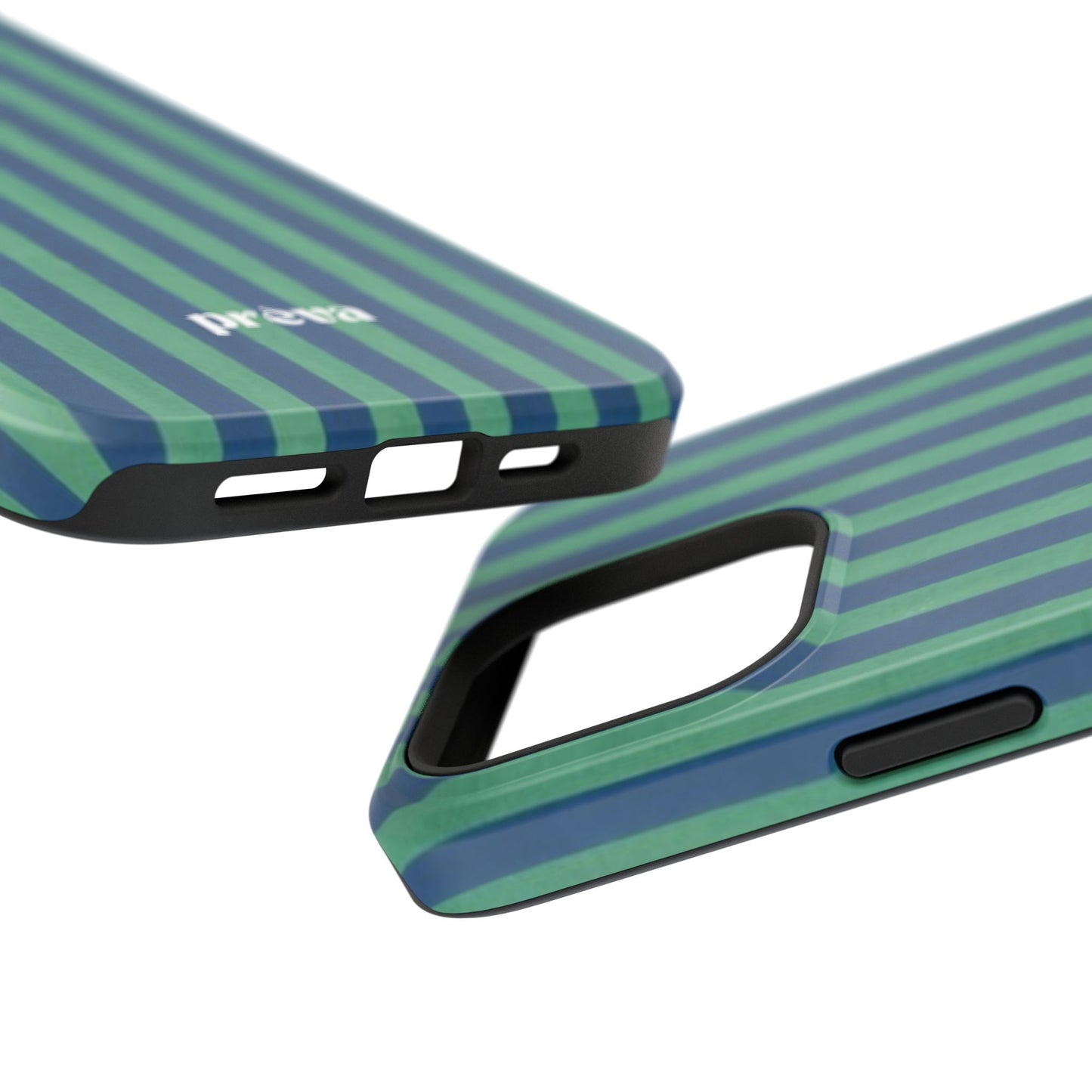 Green & Blue Stripes Phone Case