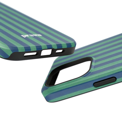 Green & Blue Stripes Phone Case
