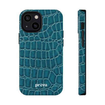 Teal Croc Phone Case