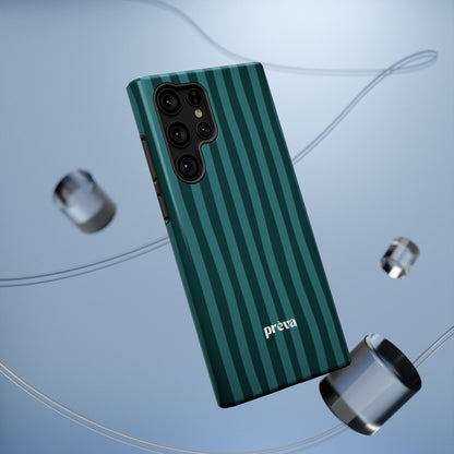 Dark Stripes Turquoise Phone Case