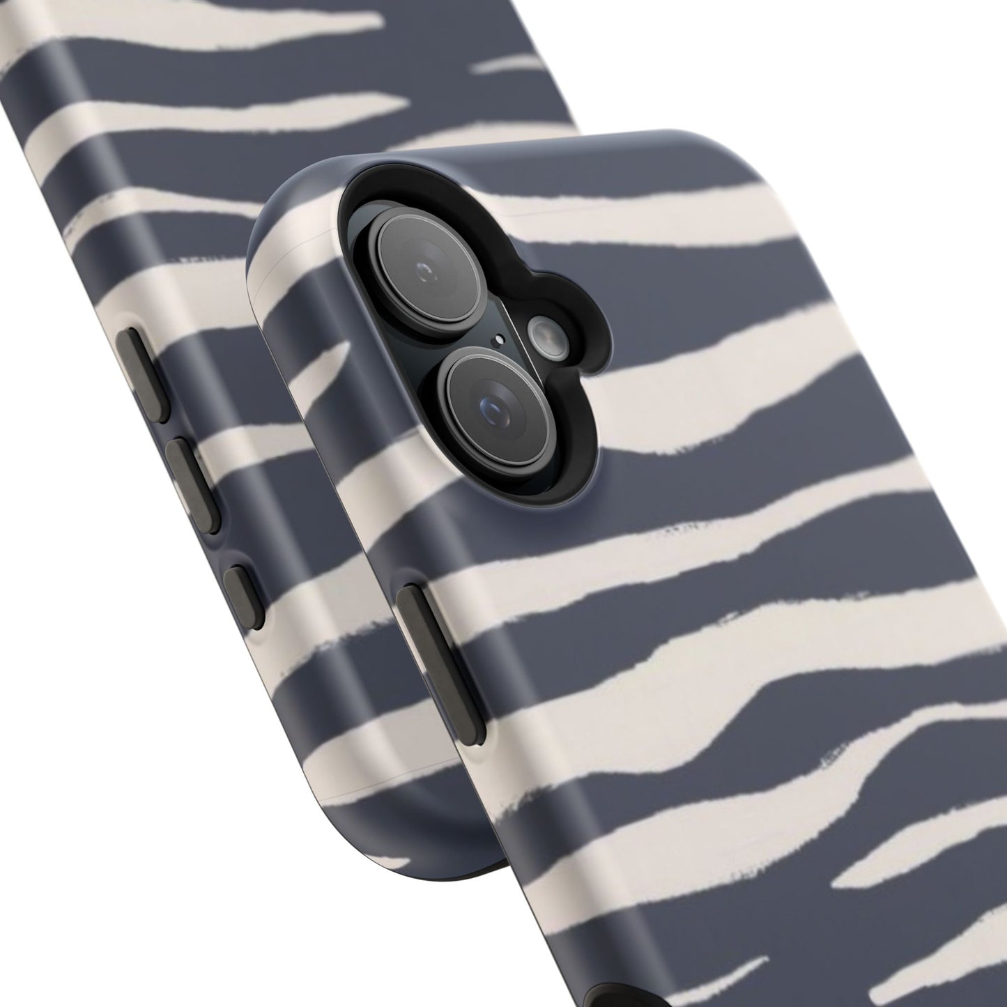 Navy & Cream Zebra Phone Case