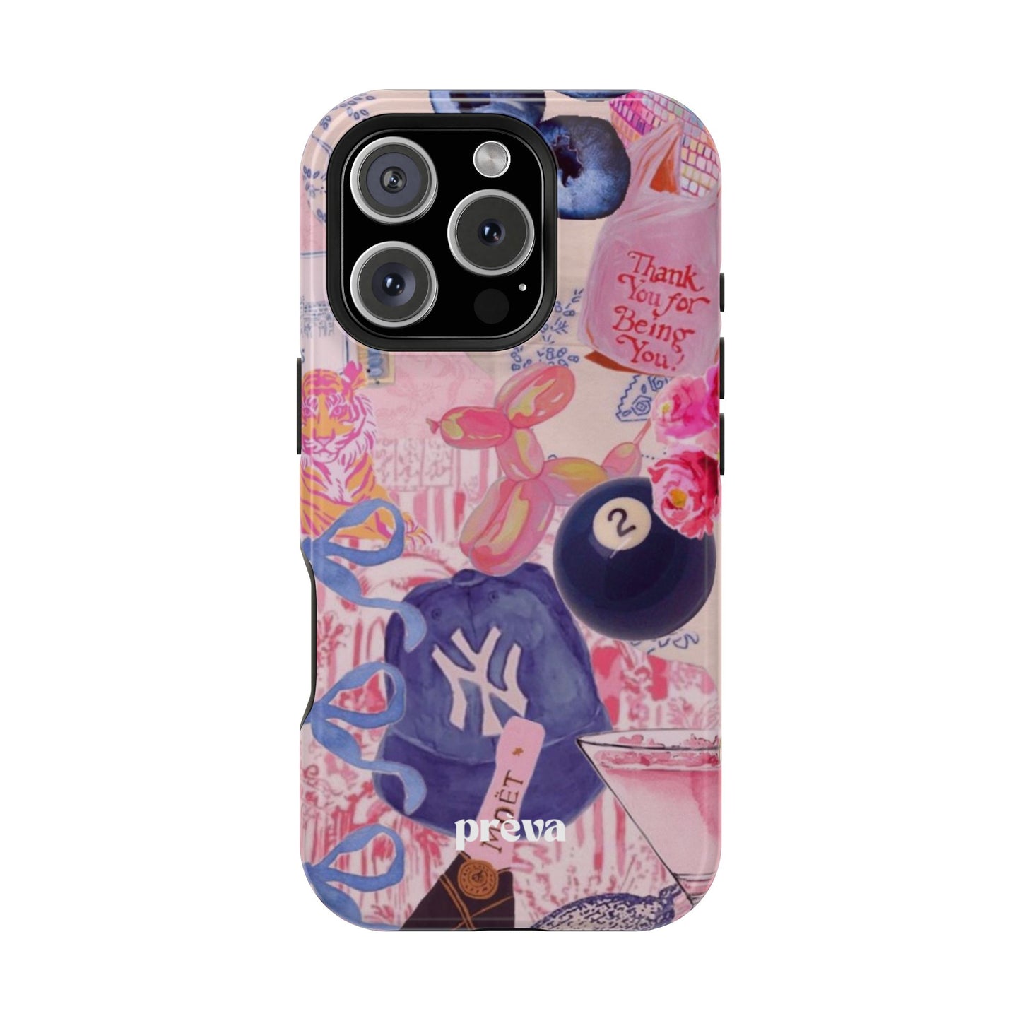 Retro 8 Ball Collage Phone Case