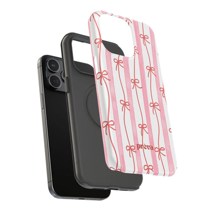 Pink Bow Chain Phone Case