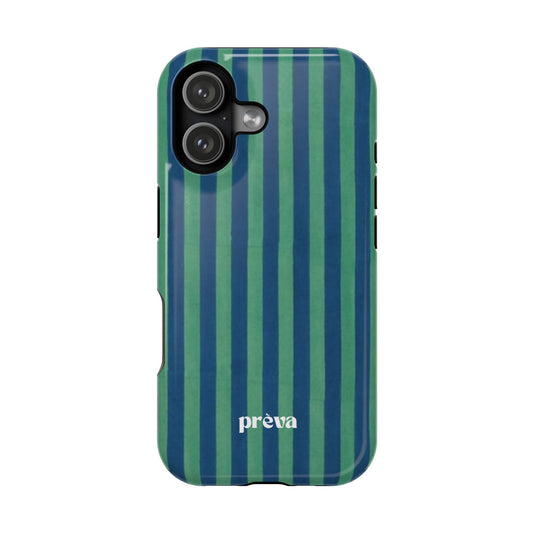 Green & Blue Stripes Phone Case