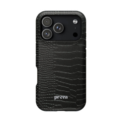 Black Croc Phone Case