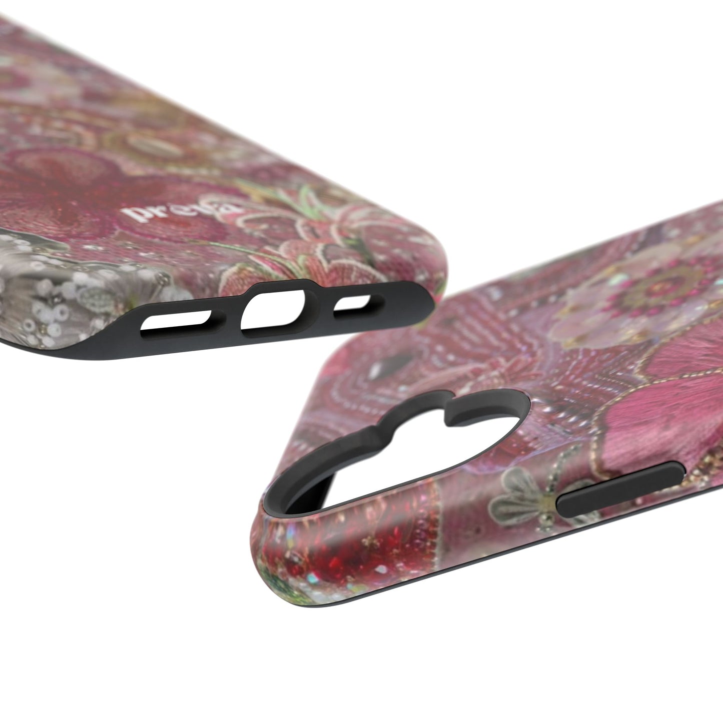 Floral Embroidery Phone Case