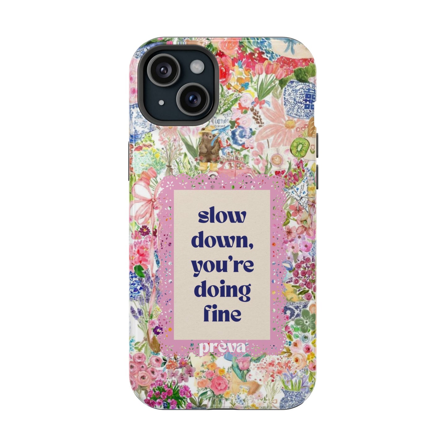 Slow Down Flowers x notsoken Phone Case