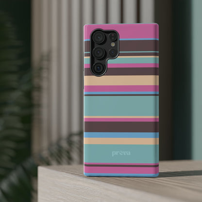 Cocoa Palm Stripes Phone Case