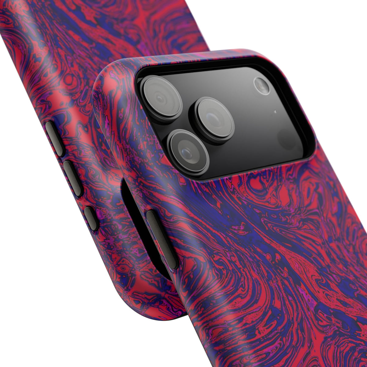 Marbled Red & Purple Impact Phone Case