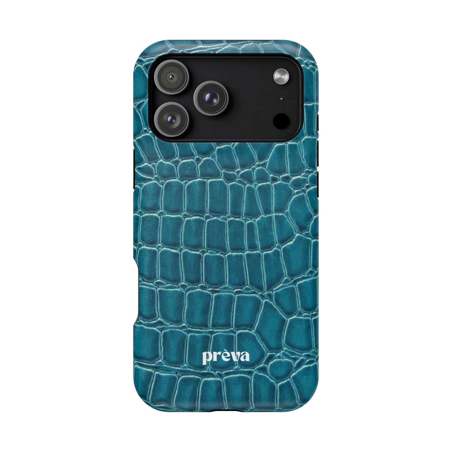 Teal Croc Phone Case