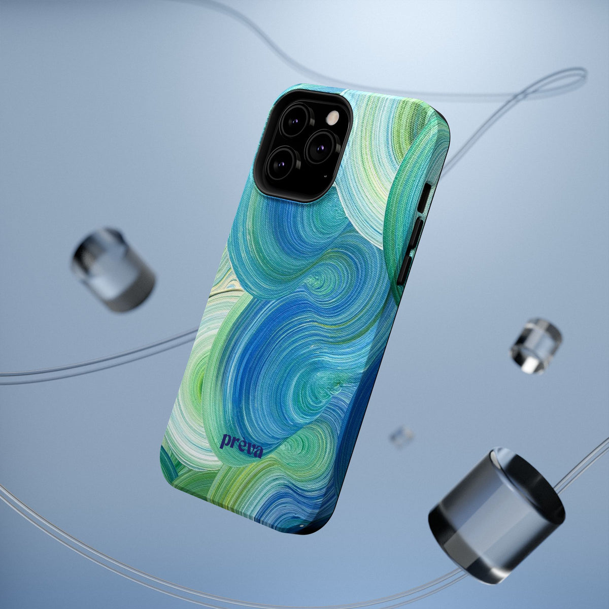 Swirling Ocean Impact-Resistant Phone Case