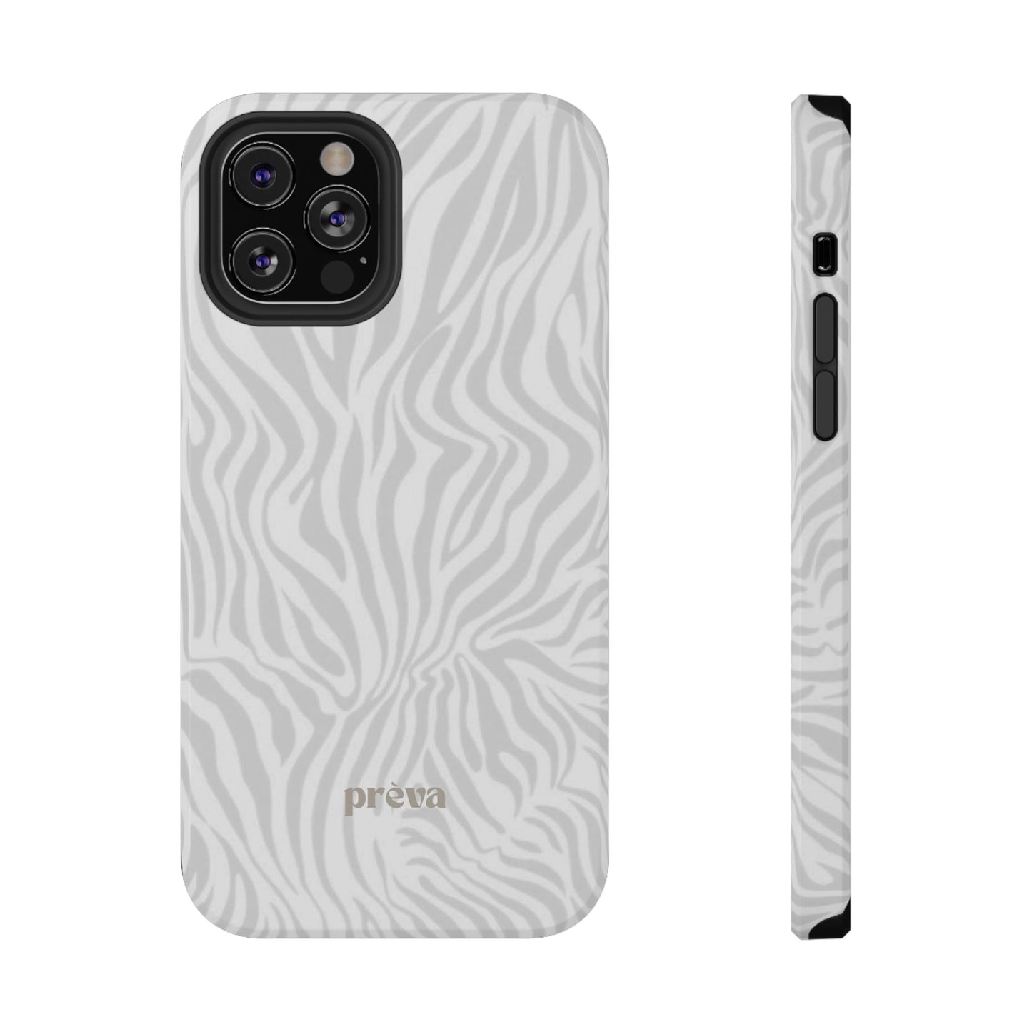 Zebra White Wave Phone Case
