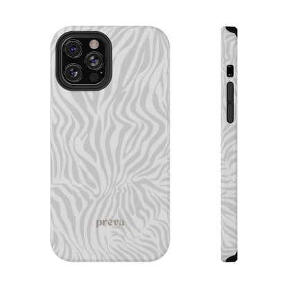 Zebra White Wave Phone Case